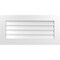 Ekena Millwork Vertical Surface Mount PVC Gable Vent: Non-Functional, w/3-1/2"W x 1"H, Standard Frame, 36"W x 18"H GVPVE36X1801SN - alternate 1